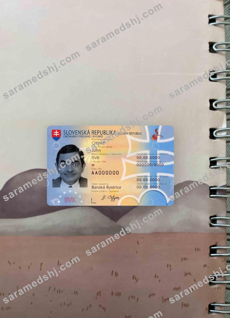 Slovakia ID photolook FRONT